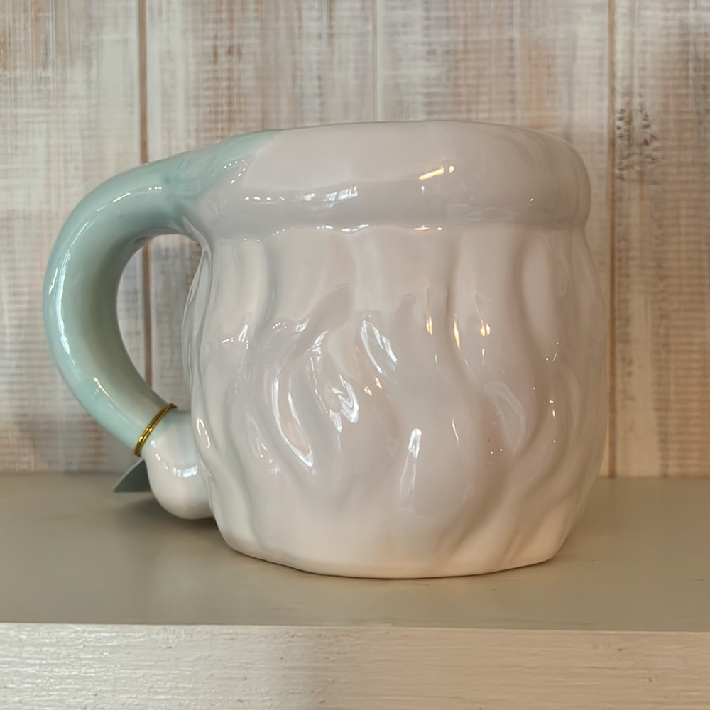 NWT Santa mug, teal‎ green, 22 fluid ounces microwave and dishwasher safe - Picture 3 of 4